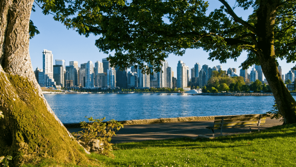 Summer in Vancouver view