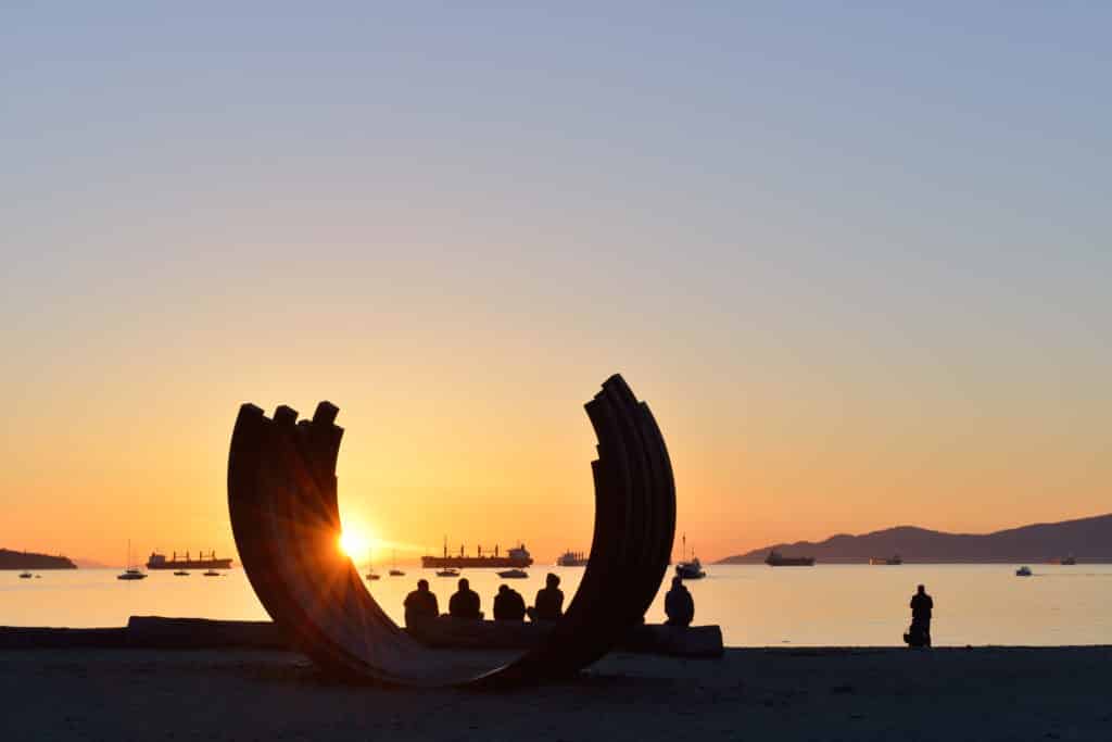 Sunset,Beach,Park,And,English,Bay,By,Downtown,Vancouver